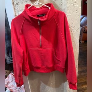 Red Aventura Women's Crew Neck Sweater